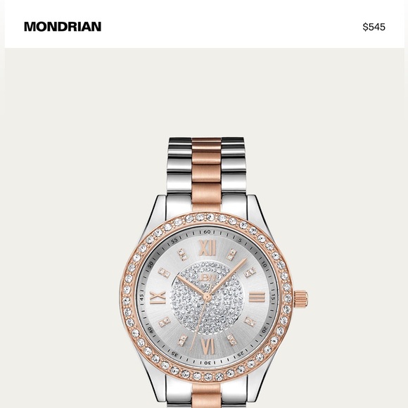 JBW Mondrian Silver Diamond Dial Two-tone Stainless Steel Ladies Watch main image 3